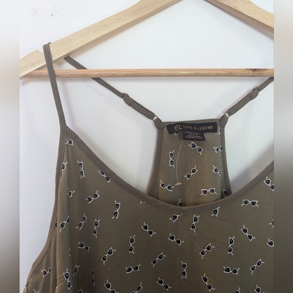 Light Weight Summer Funky Print Camisole Tank Top Size 14 L XL - Picture 4 of 6